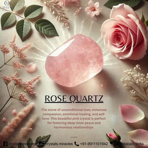 🌸 Rose Quartz - The Stone of Unconditional Love 🌸 🌟 Have you ever felt the need for a little more love and peace in your life? Rose Quartz is here to help! This beautiful pink crystal is all about opening your heart and filling it with compassion and self-love. Please DM or Call us on +91-9911101942 for more details. #crystal #crystalshop #crystals #rosequartz #rosequarts #rosequartzcrystal #rosequartzjewelry #rosequartzroller #reelsinstagram #reelitfeelit #healingcrystaljewelry #healingcr... Rosequartz Aesthetic, Rose Quartz Aesthetic, Quartz Aesthetic, Opening Your Heart, Cycle Syncing, Love And Peace, Rose Quartz Jewelry, Healing Crystal Jewelry, More Love