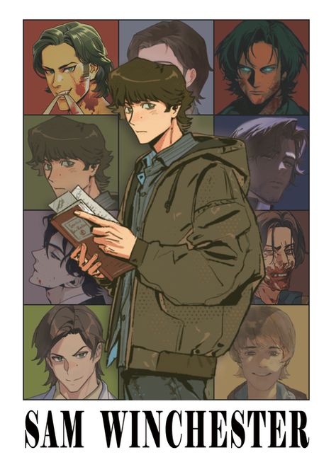 Supernatural Characters, Spn Fanart, Dean Winchester Fanart, Supernatural Fanart, Supernatural Fan Art Wallpaper, Supernatural Wallpaper Fanart, Sam Winchester Fanart, Supernatural Comic Art, Supernatural Anime Art