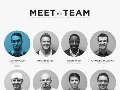 Symfono / Meet The Team by Charles Williams Team Layout Design, Team Profile, Meet The Team Website Design, Team Members Design Layout, Meet The Team Design Layout, Team Design, Meet Our Team Design, Meet The Team Graphic, Organizational Chart Design