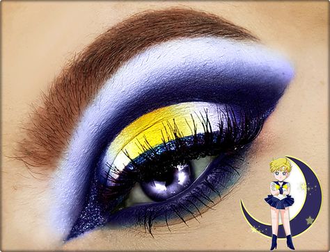 Neptune Makeup, Sailor Moon Makeup, Anastasia Beverly Hills Norvina, Moon Makeup, Eyeshadow Ideas, Anime Cosplay Makeup, Tuxedo Mask, Sailor Neptune, Sailor Uranus