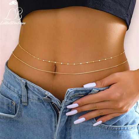 Minimalist Waist Chain Gold Body Chain, Belly Chain Gold, Silver Body Chain Women, Minimalist Chain Body Jewelry Women, Simple Belly Chain by LokkaBoutique on Etsy Chain Body Jewelry, Minimalist Chain, Gold Body Chain, Womens Jewellery, Silver Bodies, Gold Bodies, Chain Women, Belly Chain, Waist Chain