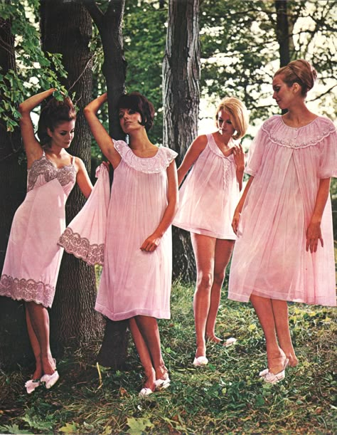 Baby Doll Pajamas, 1960s Lingerie, Vintage Sleepwear, Classic Lingerie, Retro Lingerie, Lingerie Vintage, Vintage Nightgown, The Fifties, Inspirational Photos