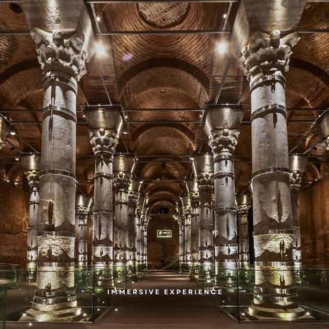 📍Basilica Cistern and Theodosius Cistern, İstanbul Basilica Cistern and Theodosius Cistern are two important water reservoirs in Istanbul dating from the Byzantine Empire. Both were built to meet the city’s water needs and are of great importance among historical architectural structures. Today, the Basilica Cistern is one of the most popular tourist spots in Istanbul. It offers visitors a mystical atmosphere and provides a unique experience with its walkways and illuminations on the water... Basilica Cistern, The Byzantine Empire, Byzantine Architecture, Byzantine Empire, Water Reservoir, Tourist Spots, Vaulting, Walkway, Istanbul