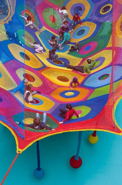 Toshiko Horiuchi MacAdam Opens New #Crochet Playground at Ohio Museum Art Au Crochet, Toledo Museum Of Art, Kampot, Playground Design, Action Painting, Childrens Museum, Indoor Playground, Wow Art, Art Installation