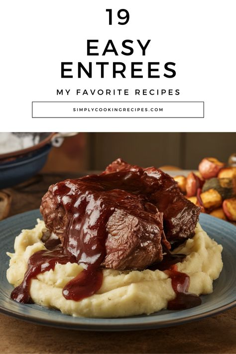 Bring the elegance of fine dining home with these 19 fancy entree recipes. Perfect for romantic evenings or special celebrations. #FancyDinnerRecipes #EntreeRecipes #GourmetMeals Easy Dinners To Impress Guests, Fancy Entree Ideas, Fancy But Easy Dinner Recipes, Progressive Dinner Ideas Main Course, Easy Gourmet Recipes, Dinner Entrees Main Dishes, Fancy Italian Dinner Recipes, Fancy Dinner Recipes Fine Dining, Fine Dining Recipes Main Courses