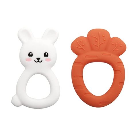 Amazon.com : Teething Toys for Babies 0-6 Months, PAPACHOO 2 Pack Bunny Carrot Super Soft Silicone Baby Soothing Teether Toy, Chew Silicone Infant Toys for Baby Teething Relief, Bpa Free : Baby Aesthetic Baby Toys, Baby Boy Registry, Teethers For Babies, Teething Toys For Babies, Baby Bunny Toy, Newborn Checklist, Baby Lulu, Infant Toys, Bunny Carrot