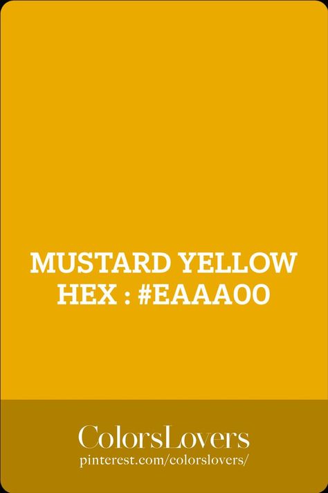 MUSTARD YELLOW Ochre Yellow Color Palette, Mustard Yellow Pantone, Pantone Mustard, Mustard Yellow Color Palette, Mustard Color Palette, Deep Autumn Palette, Pantone Colours, Yellow Pantone, Yellow Palette