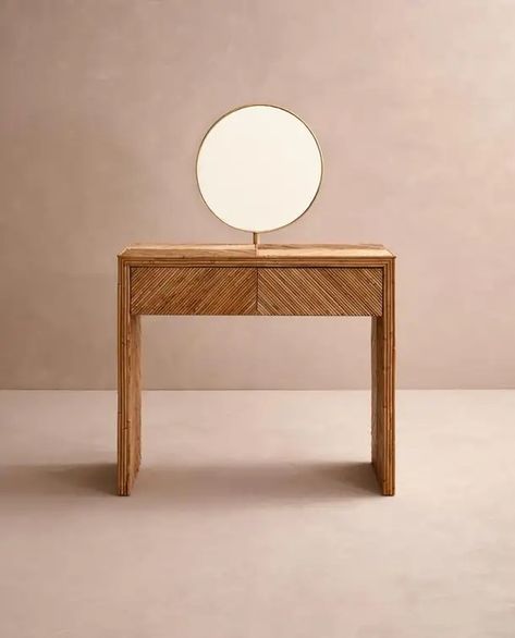 Italian Bamboo and Mirror Vanity For Sale at 1stDibs Bamboo Vanity, Bamboo Bathroom, Bamboo Mirror, Artichoke Lamp, Mirror Vanity, Entry Table, Vanity Table, Mid Century Modern Art, Pillows And Throws