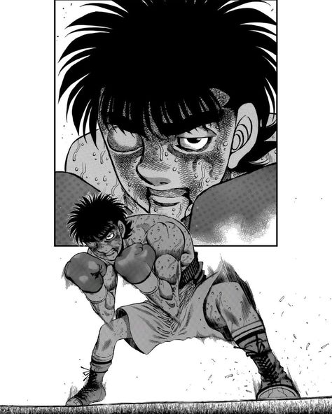 𝙈𝙖𝙣𝙜𝙖 𝙋𝙖𝙣𝙚𝙡𝙨 on Instagram: “I’m still standing aren’t I? I’m not finished yet.” Hajime No Ippo Art, Ippo Wallpaper, Hajime No Ippo Wallpaper, Punch Manga, Box Manga, Boxing Posters, Manga Tattoo, Hajime No Ippo, Dragon Ball Art Goku