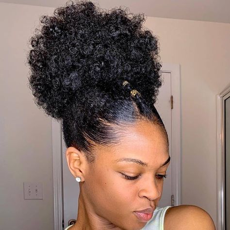 Afro Puff Drawstring Ponytail Hairstyles, Afro Bubble Ponytail, Low Afro Puff Ponytail, Afro Puff Pigtails, Afro Puffs With Butterfly Clips, Afro Puff Ponytail, Afro Puff Hairstyles, Puff Ponytail, Side Ponytail Hairstyles