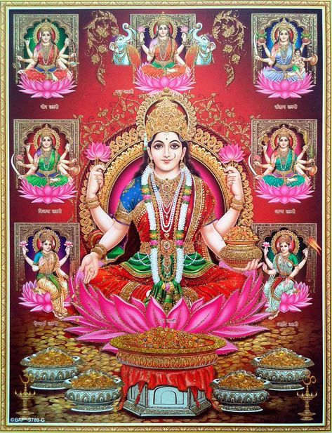 Lord Lakshmi Images, Ashta Lakshmi, Lakshmi Photos, Avatar Poster, Indian Culture And Tradition, Lakshmi Images, Hindu Goddess, Lord Vishnu Wallpapers, Krishna Radha Painting