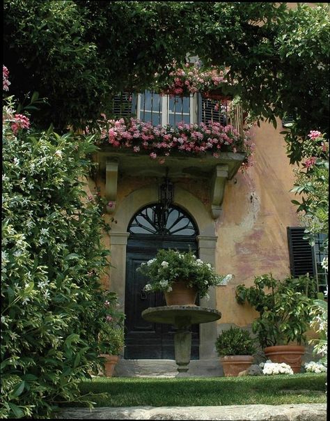 My inner landscape : Photo Under The Tuscan Sun, Tuscan Villa, Casa Exterior, Italian Villa, Unusual Plants, Tuscan Style, The Balcony, Tuscany Italy, The Door