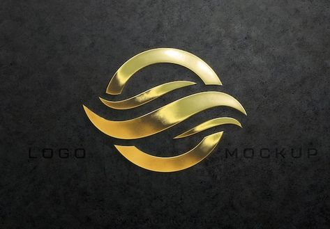 Detailed textured 3d glossy gold logo si... | Premium Psd #Freepik #psd #metal-logo #gold-mockup #golden-mockup #gold Create A Business Logo, Glossier Logo, Logo Mockups Psd, Free Logo Mockup, Gold Foil Logo, 3d Logo Design, Logo Design Video, Sign Mockup, Arrow Tattoos