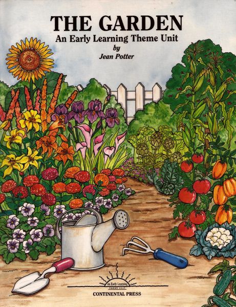 Vegetable Garden Illustration Art, Kitchen Garden Illustration, English Garden Illustration, Vegetable Garden Drawing, Vegetable Garden Art, Garden Illustrations, Cartoon Live, Garden Poster, Farm Pictures