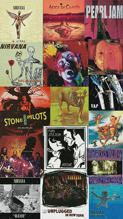 Classic Rock Aesthetic, Alice In Chains Albums, Arte Heavy Metal, Mad Season, Stone Temple, Temple Of The Dog, Rock Aesthetic, Vintage Music Posters, Stone Temple Pilots