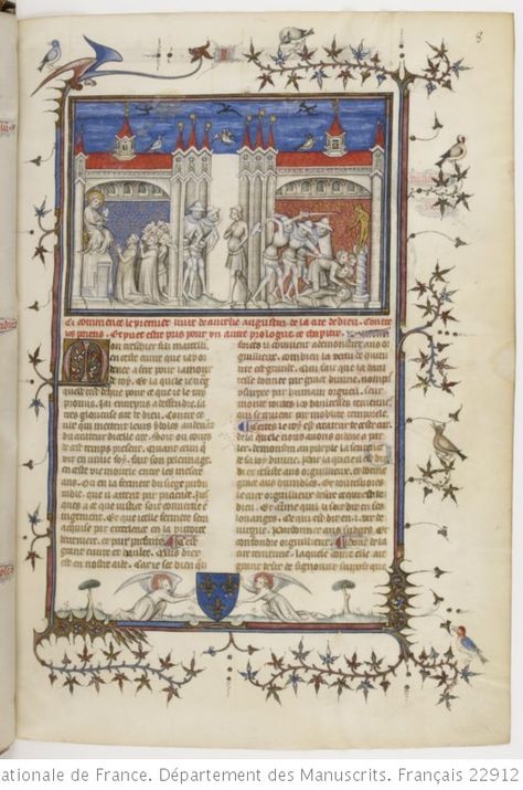 Saint Augustin,De Civitate Dei, traduit en français par Raoul de Presles, 2 volumes (Livre I-X ; XI-XXII). Saint Augustin, De Civitate Dei , traduit en français par Raoul de Presles, (Livre I-X) -- -- manuscrits France