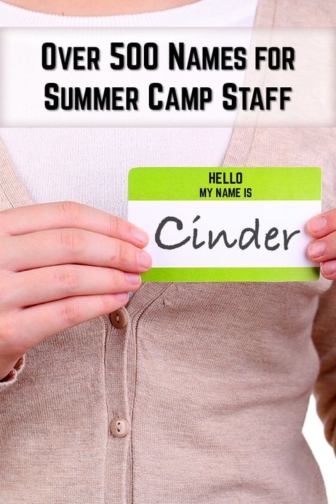 Over 500 Camp Names for Staff - Summer Camp Programming Summer Camp Names Ideas, Camp Names Ideas, Summer Camp Staff, Names I Love, Summer Camp Counselor, Stem Camp, Scout Camp, Girl Scout Camping, Camp Buddy