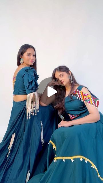 @havana_basics on Instagram: "Full mood is swinging in Navratri vibes with our exclusive Navratri collection! 🌟 

This color is something we adore – it’s unique and stands out in the best way. Both outfits are designed to make you shine and celebrate the festival in style. Embrace the spirit of Navratri with our beautiful, standout pieces! ✨🪔" Navratri Vibes, Navratri Collection, The Festival, The Spirit, Havana, In Style, Good Things, Festival, Make It Yourself