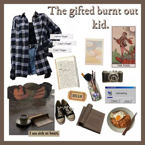 The gifted burnt out kid School Burnout Aesthetic, Burnt Out Aesthetic, Quiet Kid Aesthetic, Burnt Out Gifted Kid Aesthetic, Gifted Kid, Granola Mom, Quiet Kid, Kid Aesthetic, Out Aesthetic