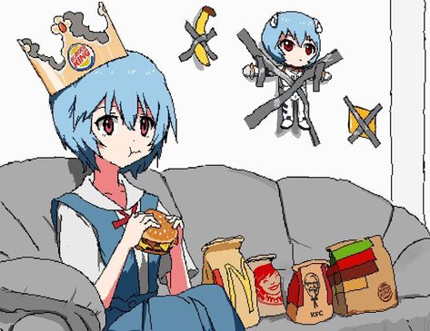 aiu’s Instagram photo Evangelion Art, Neon Evangelion, Rei Ayanami, Neon Genesis Evangelion, Anime Character, Anime Memes, No. 2, Cute Art, Cool Art