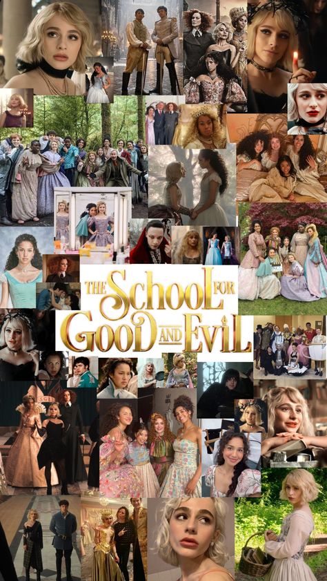 The School For Good And Evil Movie Poster, The School For Good And Evil Wallpaper, School For Good And Evil Wallpaper, The School Of Good And Evil, The School For Good And Evil Aesthetic, School For Good And Evil Aesthetic, Film Rekomendasi, School Of Good And Evil, Evil Background