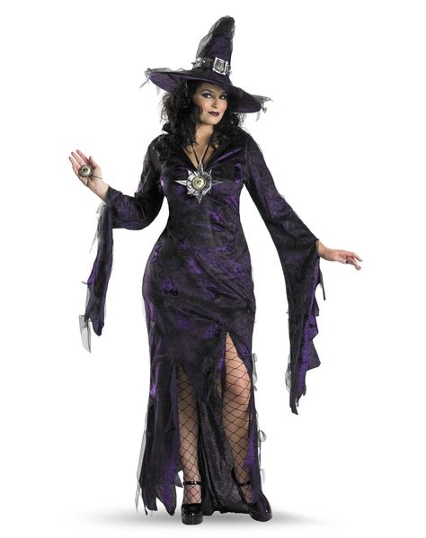 Sorceress Adult Womens Plus Size Costume Sorceress Costume, Fancy Halloween Costumes, Wizard Costume, Gothic Costume, Plus Size Halloween Costume, Plus Size Costume, Witch Costumes, Clever Halloween Costumes, Plus Size Costumes