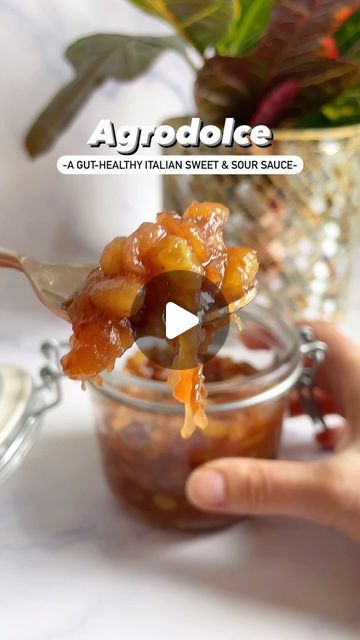 Dr. A. Cheragwandi | Gut Healthy Recipes on Instagram: "🇬🇧 Discover the Magic of Agrodolce: A Gut-Healthy Italian Sweet & Sour Sauce! 

Voor 🇳🇱 zie opmerking

Ready to elevate your dishes to the next level? Try this homemade magical sauce. Agrodolce isn’t just any sauce; it’s a flavor sensation that’s as versatile as it is delicious. 😋 Use it as a topping, dressing, condiment, or even a sandwich spread – the possibilities are endless! The secret? Carefully selected vinegar (agro) paired with honey or sugar and luscious dried fruits (dolce), create a symphony of flavors. And the best part? It’s not just lip-smacking; it’s easy to whip up and gut-healthy too! So, if you’re a condiment girl (or boy) like me who also loves prioritizing gut health, this sauce is a match made in culinar Sweet Honey Mustard Sauce, Agro Dolce Sauce, Agrodolce Sauce Recipe, Peruvian Yellow Sauce Recipe, Ammoglio Sauce Recipe, Agrodolce Sauce, Gut Healthy Recipes, Sweet Sour Sauce, Healthy Italian