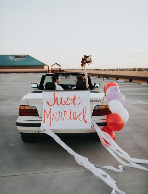 How to Have a Child Free Wedding Without Being Selfish Cars Decorations, Just Married Car, Wedding Car Decorations, Cars Birthday Party Disney, Wedding Exits, Fancy Wedding, Cars Birthday Parties, Cars Birthday, Green Wedding Shoes