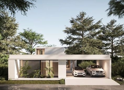 House 1 Floor, Villa Facade Design, Small House Exterior, House Architecture Styles, Modern Tropical House, Contemporary House Exterior, Small House Design Exterior, Small House Elevation Design, House Facade