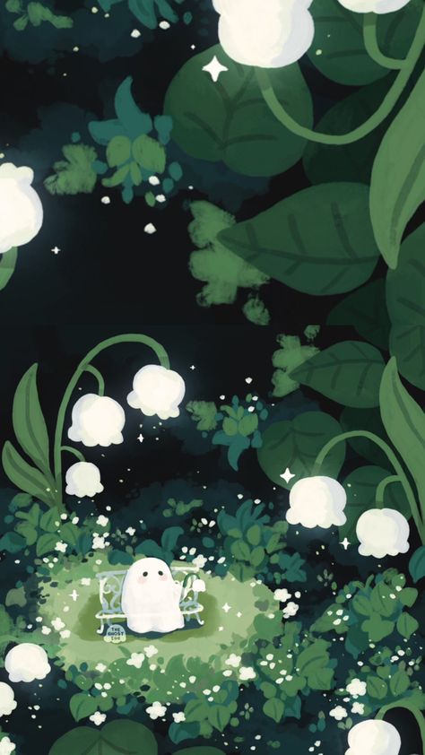 #myfirstshuffle Cute Hollow Knight, Gaming Aesthetic Wallpaper, Cute Halloween Illustration, Hollow Knight Art, Cute Ghost Wallpaper, Ghost Wallpapers, Gardening Illustration, Spring Halloween, Mint Aesthetic