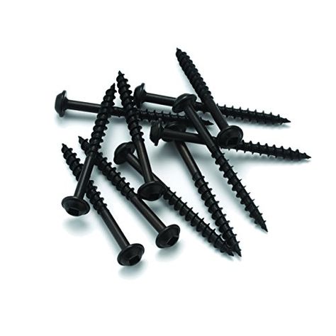 8 x 1-3/4 HighPoint Round Washer Head Woodworking Screws, Black Oxide 100 pc Shaker Pegs, Thread Design, Pocket Hole Screws, Steel Detail, Installing Cabinets, Hardware Fasteners, Screws And Bolts, Pocket Hole, Outdoor Swing