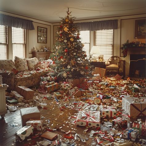 Christmas morning chaos: A living room overwhelmed with opened gifts and wrapping paper scattered all around a decorated Christmas tree. #christmas #tree #gifts #chaos #wrapping #aiart #aiphoto #stockcake ⬇️ Download and 📝 Prompt 👉 https://stockcake.com/i/christmas-morning-chaos_893076_292111 Christmas Chaos, Christmas Tree Gifts, Holiday Shoot, Staff Meeting, Holiday Chaos, Buffalo Trace, Tree Gifts, Staff Meetings, Embrace The Chaos