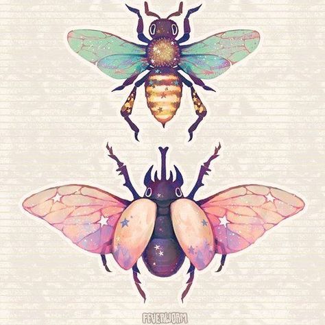 Bug Tattoo Design, Love Bug Tattoo, Beetle Drawing, Rainbow Ideas, Beetle Illustration, Spring Stickers, Beetle Art, Bug Tattoo, Bug Art