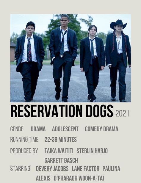 Reservation Dogs Poster, Devery Jacobs, Reservation Dogs, Dogs Poster, Polaroid Poster, Taika Waititi, Dog Poster, Movies To Watch, Tv Shows