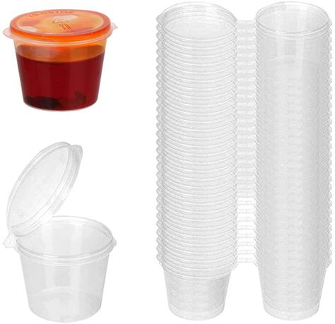 Salad Dressing Yogurt, Lunch For Work, Eating On The Go, Jelly Shots, Bbq Supplies, Small Plastic Containers, Plastic Containers With Lids, Clear Plastic Containers, Plastic Food Containers