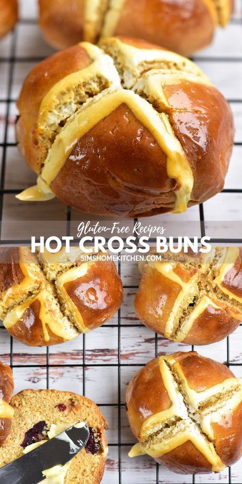 Hot Cross Buns Gluten Free Hot Cross Buns, Sims Home, Wisconsin Food, Traditional Irish Soda Bread, Hot Cross Buns Recipe, Gluten Free Buns, Gluten Free Recipes Bread, Drink Inspiration, Easter Dinner Recipes