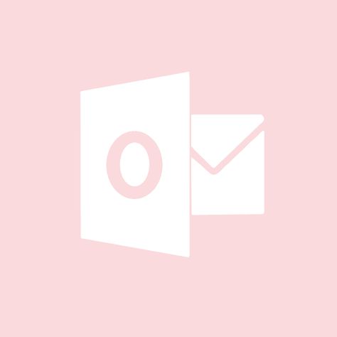 Outlook Icon Pink, Pink Outlook Icon, Outlook Icon, Outlook App Icon, Outlook 365, Ipad Aesthetic, Phone Icons, Mac Book, Ios App Icon Design