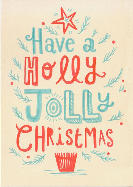 Christmas... Hand Lettered Christmas Cards, Hand Lettered Christmas, Have A Holly Jolly Christmas, Holly Jolly Christmas, Christmas Time Is Here, Jolly Christmas, Noel Christmas, Merry Little Christmas, Vintage Christmas Cards