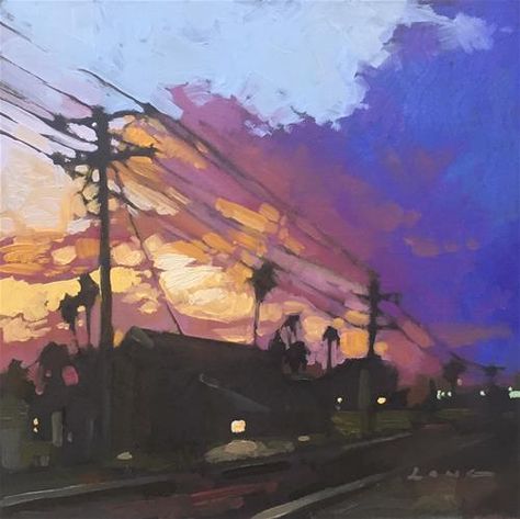 Chris Long, Long Art, Modern Landscape Painting, Modern Landscape, Sky Painting, Natural Landscape, Daily Paintworks, Fine Art Gallery, Painting Illustration