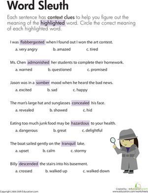 This third grade reading worksheet offers practice using context clues to determine the meaning of an unfamiliar word in a sentence. Iread Practice 3rd Grade Free, Context Clues 3rd Grade, Context Clues Worksheets 4th Grade, Third Grade Reading Worksheets, Context Clues Worksheets, Language Worksheets, Third Grade Reading, 4th Grade Reading, 3rd Grade Reading