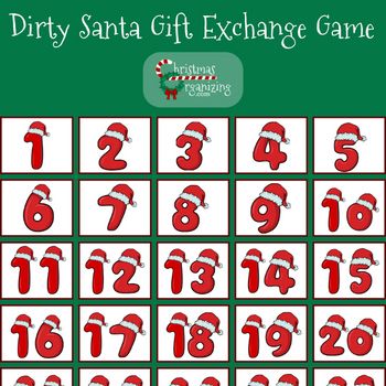 Dirty Santa Game Dirty Santa Rules Printable, Different Ways To Play Dirty Santa, Dirty Santa Game Ideas, Dirty Santa Game, Dirty Santa Gift Exchange, Santa Games, Christmas Party Planning, Gift Exchange Games, Game Tag