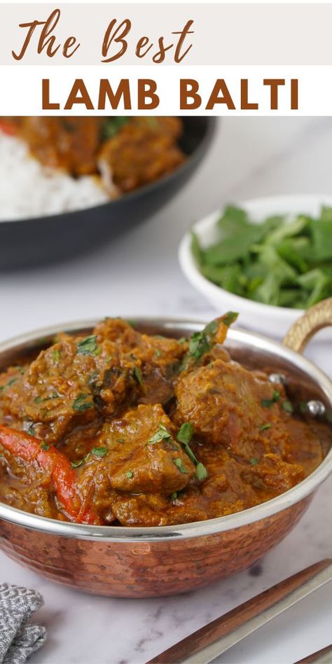 I love making this Lamb balti at home. It is so easy to make at home and my whole family enjoys it. This Indian curry recipes made with juicy tender lamb cooked in flavourful homemade curry sauce. Lamb Sauce Recipes, Afghan Chicken, Chicken Do Pyaza, Dahi Chicken Recipe, Afghani Food, Afghani Chicken, Lamb Curry Recipes, Formula Chart, Lamb Dinner