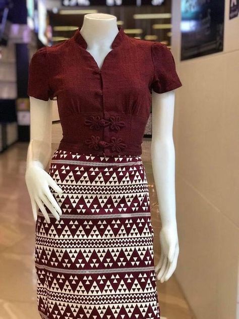 Burmese Dress Design 2024, Myanmar Clothes Design, Burmese Dress Design, Burma Clothing, Myanmar Outfit, Burma Dress, Myanmar Fashion, Burmese Dress, Asian Style Dress