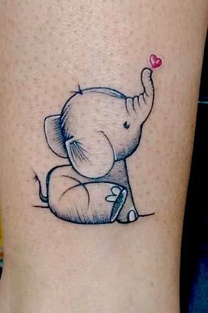 Tattoo uploaded by INK ME TATTOOZ • Small Elephant Tattoo #Smalltattoo #Elephant #Tattoozbyrobby #Inkmetattooz #Elephanttattoo #Cutetattoo #Girlstattoo • 996656 • Tattoodo Elephant Memorial Tattoo, Little Elephant Tattoos, Small Elephant Tattoo, Dumbo Tattoo, Tattoos Elephant, Baby Elephant Tattoo, Cute Elephant Tattoo, Tiny Tattoos For Women, Petit Tattoo