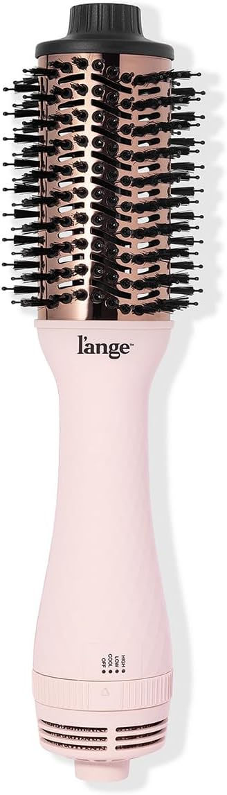 Amazon.com : L'ANGE HAIR Le Volume 2-in-1 Titanium Blow Dryer Brush | Hot Air Brush in One with Oval Barrel | Hair Styler for Smooth, Frizz-Free Results for All Hair Types (Blush - 60 mm) : Beauty & Personal Care Hair Brush Dryer, Sleek Blowout, Brush Dryer, Blow Dryer Brush, Curled Ends, L'ange Hair, Dryer Brush, Blow Dry Brush, Hair Quiz