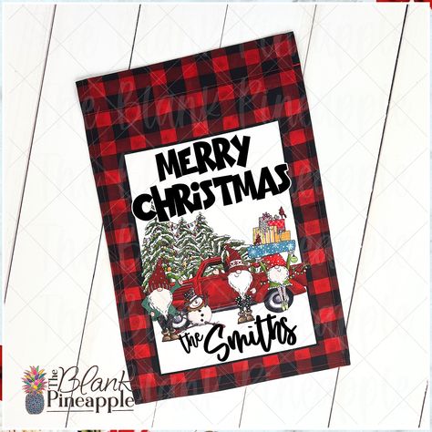 Christmas Garden Flag - Never miss the awesome and greatest offer. Click to visit and find out more! Christmas Tree Yard, Holiday Yard Decorations, Plaid Christmas Decor, Unique Flags, Christmas Decorations Wreaths, Christmas Flag, Christmas Garden Flag, Christmas Monogram, Garden Christmas