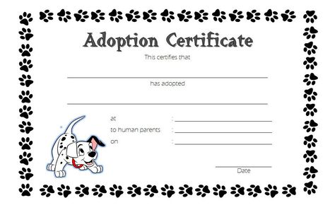 Pet Adoption Certificate Template - 10+ Best Ideas regarding Stuffed Animal Birth Certificate Template 7 Ideas Stuffed Animal Adoption Certificate, Stuffed Animal Adoption, Adoption Certificate Template, Dog Adoption Certificate, Cat Birth, Pet Adoption Certificate, Birth Certificate Template, Free Certificate Templates, Masquerade Theme