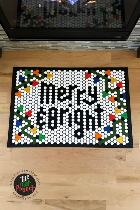 Birthday Letterfolk Mat, Tile Mat Thanksgiving, Letterfolk Thanksgiving, Christmas Letterfolk Tile Mat, Letter Folk Tile Mat Christmas, Tile Mat Fall Ideas, Letter Folk Tile Mat Ideas Fall, Letterfolk Christmas, Christmas Tile Mat Ideas