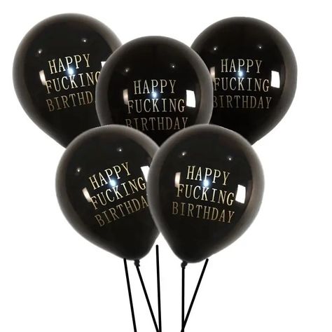 Birthday Black Balloons Letters Printed Balloons Birthday - Temu 30th Birthday Party For Her, Emo Party, 30th Bday Party, 30th Birthday Themes, Happy Birthday Black, 20th Birthday Party, Kids Birthday Party Decoration, Birthday Cheers, 29th Birthday