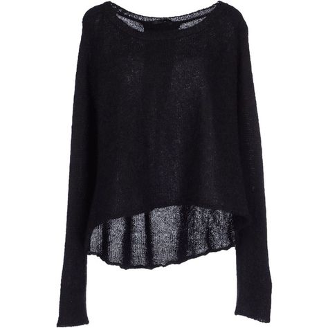 Pinko Black Jumper ($145) ❤ liked on Polyvore featuring tops, sweaters, shirts, jumpers, black, black top, lightweight long sleeve shirt, black wool shirt, long sleeve shirts ve longsleeve shirts Round Collar Shirt, Black Long Sleeve Sweater, Black Jumper, Long Sleeve Jumper, Wool Shirt, Black Long Sleeve Shirt, Extra Long Sleeves, Black Long Sleeve Top, Jumper Shirt